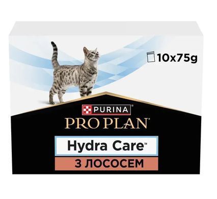 Purina Pro Plan Veterinary Hydra Care - Вологий корм пауч для збільшення споживання води та зниження концентрації сечі 75 г, пачка