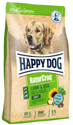 Happy Dog (Хэппи Дог) Premium - NaturCroq Lamm & Reis Сухой корм для взрослых собак всех пород, с чувствительным пищеварением 4 кг