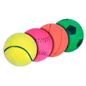 Игрушка для собак CROCI мяч резиновый литой светящийся НЕОН d = 5,5 см