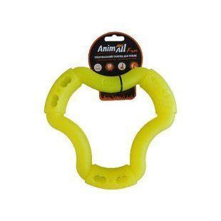 AnimAll Fun Іграшка кільце 6 сторін, жовте 12 см