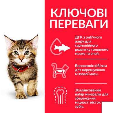 HILL'S SP Kitten Хіллс Сухий Корм для Котенят з Куркою - 300 г