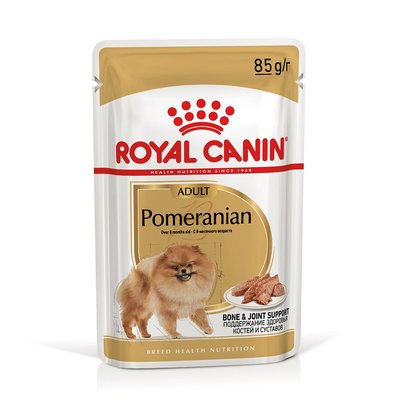 Влажный корм Royal Canin Pomeranian Adult паштет, для померанского шпица, 85 г