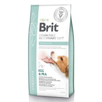 Brit GF Veterinary Diet Struvite - Сухий корм для собак, при захворюваннях сечовивідних шляхів 12 кг (яйце)
