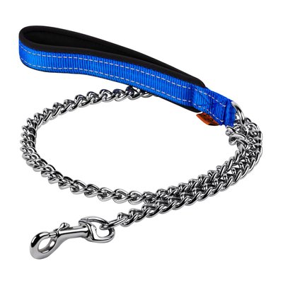 Collar Поводок-цепь DOG Extreme с прорезиненной ручкой