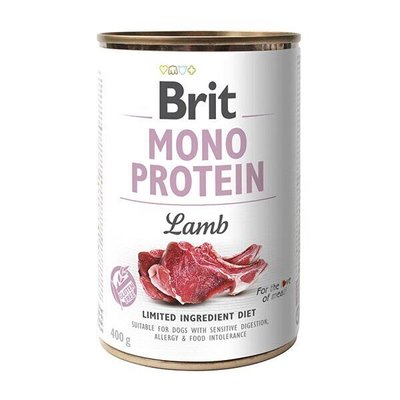 Brit Mono Protein Lamb - Влажный корм для собак 400 г (ягнёнок)