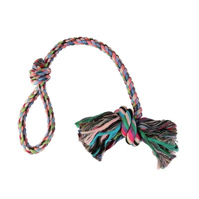 Игрушка для собак Trixie Канат плетёный с узлом 70 см (текстиль, цвета в ассортименте)