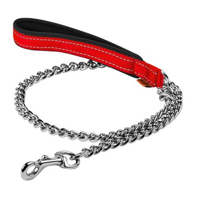 Collar Поводок-цепь DOG Extreme с прорезиненной ручкой