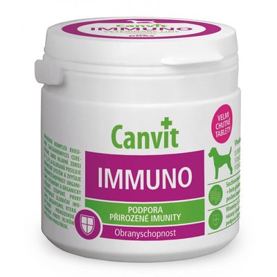 Canvit Immuno for Dogs Вітамінна добавка для зміцнення імунітету у собак, 100 г