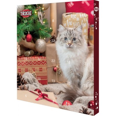 Trixie Рождественский календарь для кошек с лакомствами внутри 30 × 34 × 3,5 см