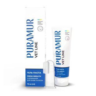 PURAMUR Fresh Breath Гель-паста с энзимами для зубов и десен 75 мл