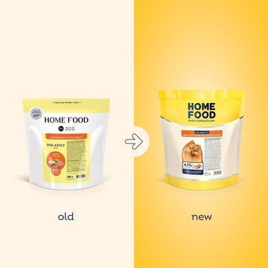 Home Food - Корм для взрослых собак малых пород с индейкой и лососем 300 г