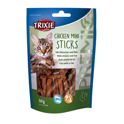 Ласощі для кішок Trixie PREMIO Mini Sticks 50 г (курка)