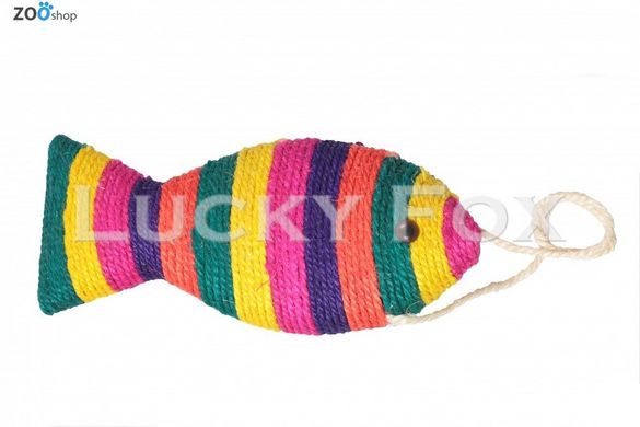 Когтеточка на подвесе Рыбка пятицветная, 40 см