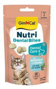 GimCat Nutri Dental Bites Вітаміни для котів для здоров'я зубів 40 г