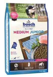 Bosch Medium Junior - Сухий корм для цуценят та юніорів середніх порід Бош Юніор Медіум з птицею 3 кг