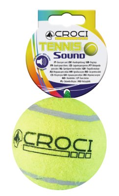 Іграшка для собак CROCI м'яч тенісний з пищалкою 6,5 см