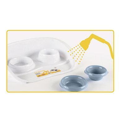 StefanPlast "Set dinner" Миски на підносі 0,25 + 0,3 л, синій