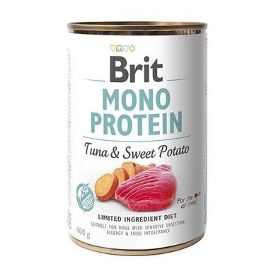 Brit Mono Protein Tuna & Sweet Potato - Вологий корм для собак 400 г (тунець і батату)