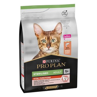 ProPlan Cat Sterilised Adult - Сухой корм для стерилизованных кошек и кастрированных котов с лососем 3 кг