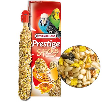 Versele-Laga Prestige Sticks Budgies Honey Верселя-лага З МЕДОМ ласощі для хвилястих папуг