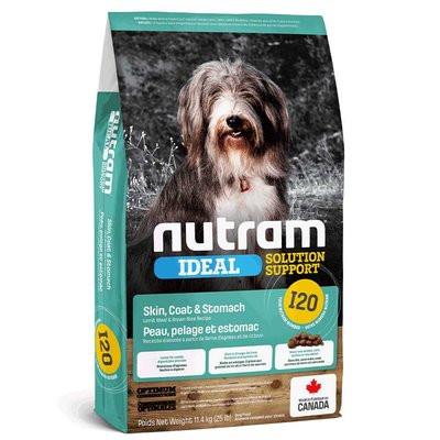 NUTRAM Ideal Solution Support Skin Coat & Stomach корм для собак с чувствительным пищеварением 11,4 кг