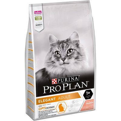 ProPlan Cat ELEGANT Adult - Сухий корм для кішок c чутливою шкірою, з лососем 10 кг
