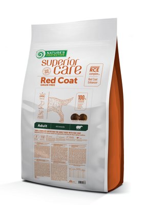 Nature’s Protection SC Red Coat Grain Free Adult All Breeds with Lamb - беззерновой корм для взрослых собак всех пород с рыжим окрасом шерсти 10 кг