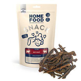 Home Food Лакомства для собак Мясные снеки Сердце говяжье 80 г