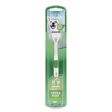 TropiClean Зубная щётка для собак мелких пород «Fresh BreathTripleflex»