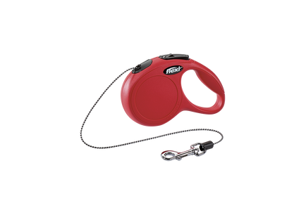 Flexi Поводок-рулетка Classic трос XS (3 м; до 8 кг) красный