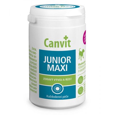 Canvit Junior Maxi for Dogs Витаминная добавка для поддержания здорового развития для щенков, 230 г