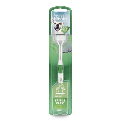 TropiClean Зубная щётка для собак мелких пород «Fresh BreathTripleflex»