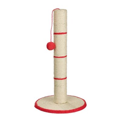 Trixie Дряпка-стовпчик з іграшкою на мотузці h=62 см (бірюзова, червона, чорна, синя)