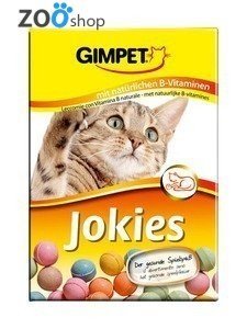 GimCat Jokies (Джимпет Джокіс асорті) Вітаміни для кішок з вітамінами групи "B", 400 шт.
