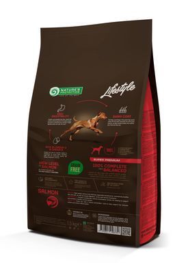 Nature&rsquo;s Protection Lifestyle Grain Free Salmon Adult All Breeds &ndash; беззерновой корм с лососем для собак всех пород 1,5 кг