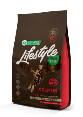 Nature’s Protection Lifestyle Grain Free Salmon Adult All Breeds – беззерновой корм с лососем для собак всех пород 1,5 кг