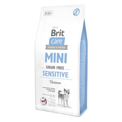 Brit Care GF Mini Sensitive - Сухой корм для собак миниатюрных пород с чувствительным пищеварением 7 кг (оленина)