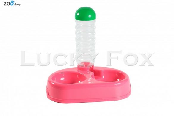 Автопоилка-кормушка (бутылка с миской) Lucky Fox 0,5 л