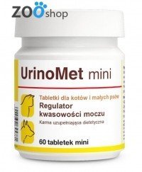 Dolfos UrinoMet mini (УриноМет мини) витаминная добавка для кошек и собак мелких пород 60 табл