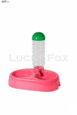 Автопоїлка-годівниця (пляшка з мискою) Lucky Fox 0,9 л