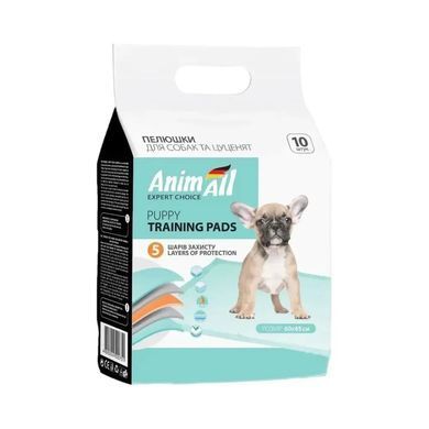 Пелюшки AnimAll Puppy Training Pads для собак та цуценят 60*45см, 10шт