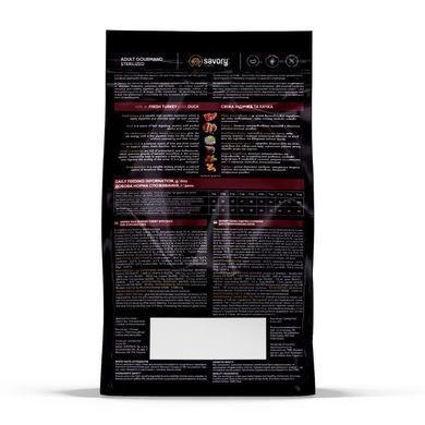 Savory корм для стерилізованих котів 400 г (індичка та качка)