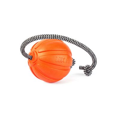 М'ячик LIKER Cord 9 для собак великих порід, зі шнуром 9 см