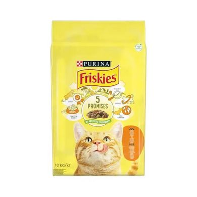 Friskies - Сухий корм для кішок з куркою і овочами 10 кг