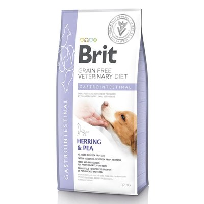 Brit GF Veterinary Diet Gastrointestinal - Сухий корм для собак, при захворюваннях шлунково-кишкового тракту 12 кг (оселедець)