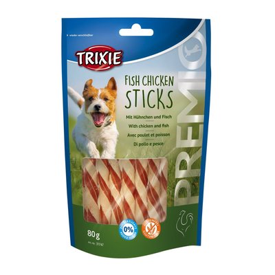 Ласощі для собак Trixie PREMIO Fish Chicken Sticks 80 г (курка і риба)