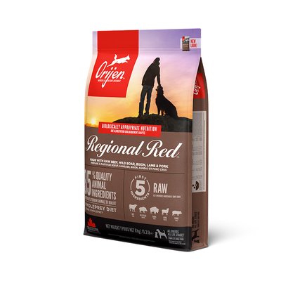 ORIJEN Adult Regional Red Dog Сухий корм для собак і цуценят всіх порід 6 кг