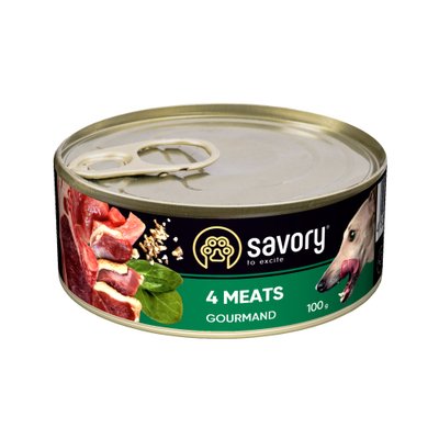 Savory корм для взрослых собак 100г (мясное ассорти)