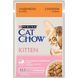 Cat Chow Kitten Кусочки в желе индейка и цукини для котят 85 г