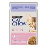 Cat Chow Kitten Кусочки в желе ягненок и цукини для котят 85 г